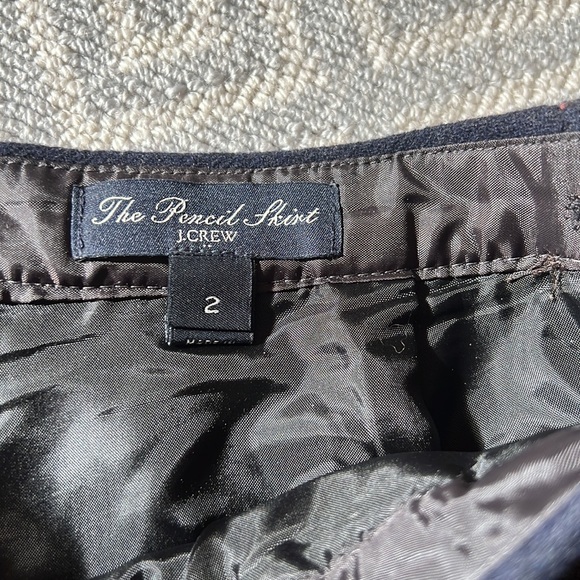 Jcrew wool pencil skirt size 2 - Picture 6 of 6